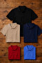 Men's Cotton Casual 5-Piece Polo Collar T-Shirt