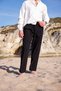 Relaxed Fit Cotton Linen Pants - 7