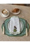 4 Piece Pastoral Horse Embroidered Tableware Set for 2 People (2 American Placemats 45X30 + 2 Napkins 30X30) - 2