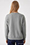 Women's Sorry Chest Printed Gray Sweatshirt - 5