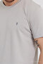 Men's White-Navy-Black-Khaki-Grey Slim Fit Crew Neck 100% Cotton 5-Piece T-Shirt Pack - 7