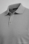 Men's Basic Loose Gray Polo Collar Sweater - 6