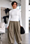 Women's Half-Throat Slim Basic 3-Piece Blouse - 2