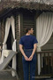 Women's Premium Slim Fit Navy Blue Crop T-Shirt - 6