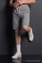 Men's Elastic Summer Comfort Gray Shorts - 4