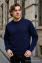 Men's Basic Crew Neck Loose 3-Piece Sweatshirt - 3
