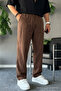 Men's 3-Piece Linen Trousers with Elastic Waist - 4
