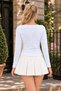Women's Boat Neck Basic Slim Blouse 3-Piece Set - 3