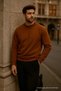 Men's Oversize Winter Cinnamon Long Sweater - 7