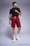Men's Comfort Fit Above Knee Burgundy Shorts