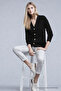 Women's Winter Comfortable V-Neck Black Knit Sweater
