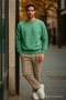 Men's Casual Basic Loose Sweater - 6