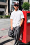 Men's Straight Fit White Polo Collar T-Shirt - 4