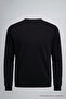 Men's Casual V-Neck Black Knit Sweater - 3