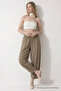 Kadın Basic Soft Vizon Şalvar Pantolon - 4