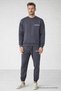 Men's Elastic Double Smoked Loose Tracksuit Set - 4