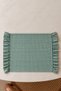 2-Piece 100% Dak Linen Ruffle Detailed American Service/Supla Green Checked - 3