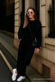 Women's Wide Leg Loose Black Palazzo Pants - 3
