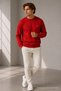 Reglan Casual Winter Red Men's Sweatshirt - 3