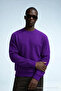 Men's Winter Purple Oversize Sweatshirt