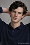 Men's Casual Navy Blue Polo Neck Knit Sweater - 6