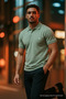 Men's Short Sleeve Casual Loose Polo Collar T-Shirt - 3