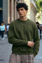 Men's Medium Soft Khaki Sweatshirt - 3