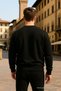 Unisex Winter Comfortable Long Black Loose Sweater - 3