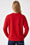 Women's Star Print Red Casual Sweatshirt - 5