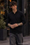 Men's Soft Polo Collar 3-Piece Knit Sweater - 6