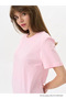 Women's Pink 100% Cotton Crew Neck Basic T-Shirt - 6
