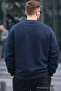 Chicago Bear Embroidered Retro City Men's Navy Blue Sweatshirt - 5