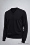 Men's Casual V-Neck Black Knit Sweater