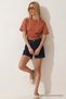 Women's Casual Cotton Powder Crop T-Shirt - 4