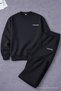 Men's Casual Winter Black Tracksuit Set - 5