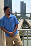 Men's Trend Casual A.Blue Polo Neck T-Shirt - 5