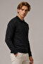 Men's Daily Comfort Acrylic Black Sweater - 3