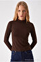 Women's Half Turtleneck Basic 3-Piece Blouse - 4
