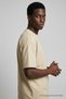Men's Short Sleeve Summer Beige Oversized T-Shirt - 2