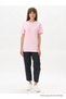 Women's Pink 100% Cotton Crew Neck Basic T-Shirt - 4