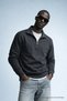 Men's Winter Knitted Collar Smoked Sweatshirt - 2