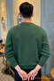 Men's Tiger Printed Loose Fit Red Green Sweatshirt - 6