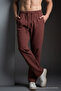 Men's Casual Wide-Leg Tile Linen Trousers - 5