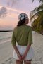 Women's Cotton Summer Basic Khaki Blouse - 7