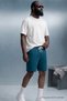 Men's Elastic Double Pocket Relax Blue Shorts - 5
