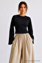 Women's Basic Wide Sleeve 3-Piece Crop Blouse - 6