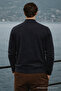 Men's Relax Cotton Smoked Loose College Jacket - 6