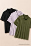 Men's Classic 3-Pack Polo Neck T-Shirt