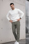 Men's Straight Fit Cotton Khaki Pants - 4