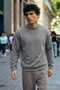 Men's Medium Soft Gray Sweatshirt - 4